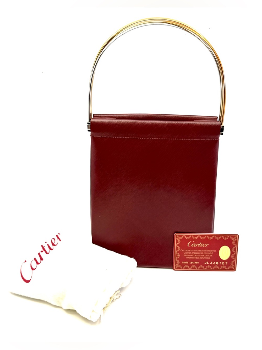 Vintage Cartier Panthere Top Handle Structured Bag, with paper & dust bag